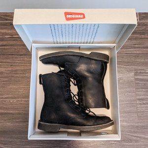 Clarks Desert Mali Black Boots Womens Sz 6.5 EU 38